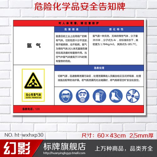 标志牌职业病危害气验厂