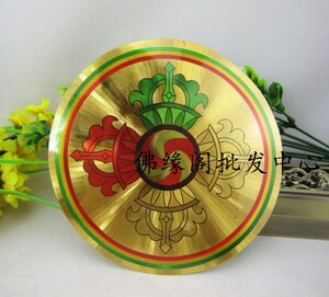 藏传十字金刚杵贴纸圆形金刚贴金刚撅降魔杵 彩色贴纸