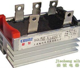 桥式整流器三相整流桥散热一体 SQL-50A  1600V