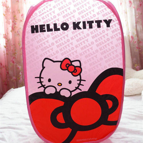 Hello Kitty 轻松熊卡通可爱可折叠式脏衣篮收纳篮储物篮子洗衣篮