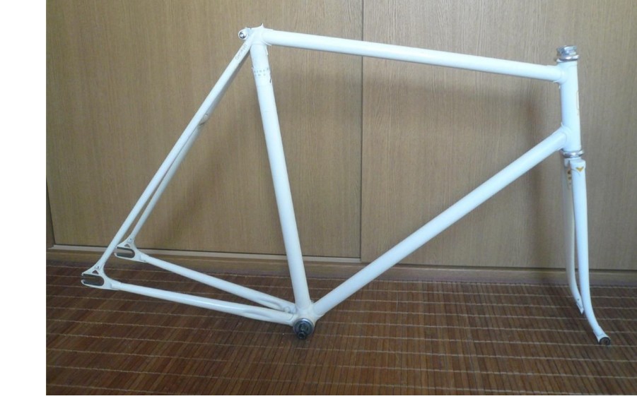 美国ebay代购 gan well pro NJS Keirin 复古场地车架56.5cm 白色