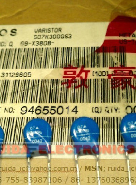 S07K300 EPCOS全新原装压敏电阻