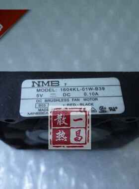 原装NMB 4010 5V 0.10A型号1604KL-01W-B39散热风扇 3线