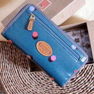 夏季新款美国大牌 复古化石Emory Clutch 女士长款钱包手拿包