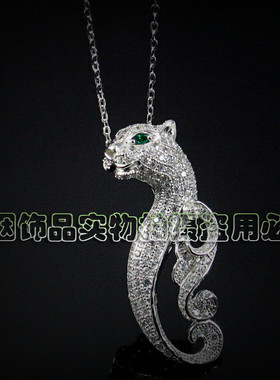 满钻吊坠纯银夸张欧美项链饰品