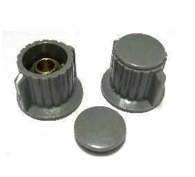 电位器旋钮 调节旋钮 塑料旋钮系列 KDJ25-20-6（灰色）