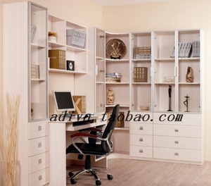 广州安迪雅全屋定制整体橱柜衣柜收纳烤漆鞋柜组合书柜连体书桌柜