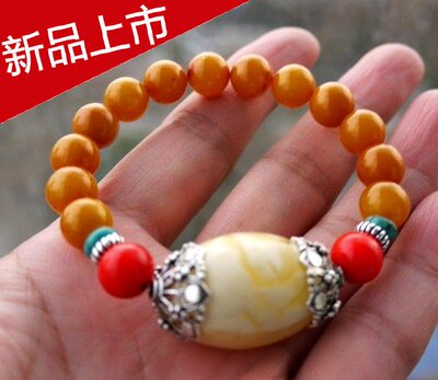 天然波罗地海手链散珠老蜜蜡特价