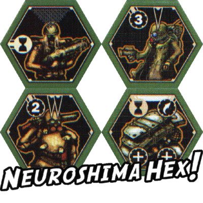 桌游驿站 Neuroshima Hex! 末日浩劫[00雇佣兵扩展] 六角战棋订制