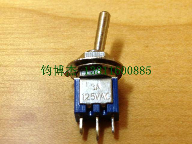 电子开关 钮子开关 3脚2档摇头开关SMTS102乒乓开关开孔4MM