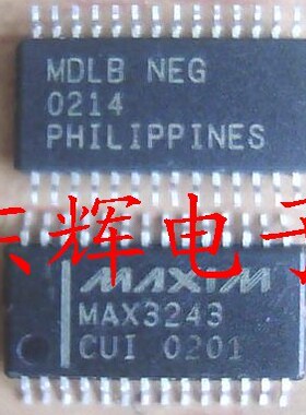 贴片 MAX3243CUI MAX3243 进口收发器芯片 TSSOP-28封装 可直拍