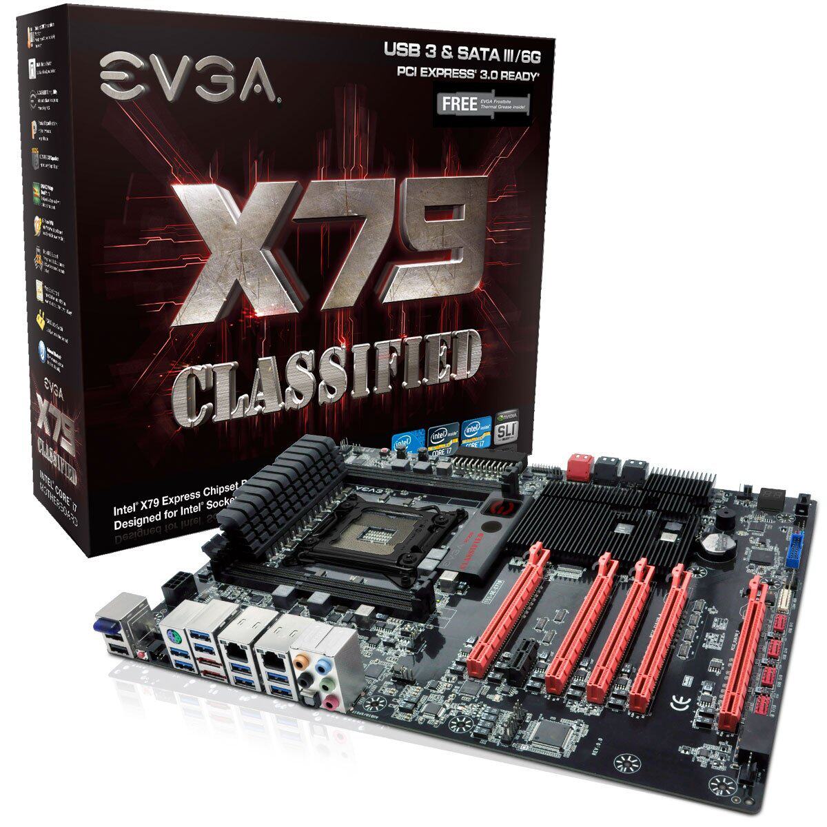【代购】EVGA X79 CLASSIFIED LGA2011 151-SE-E779-K3 主板