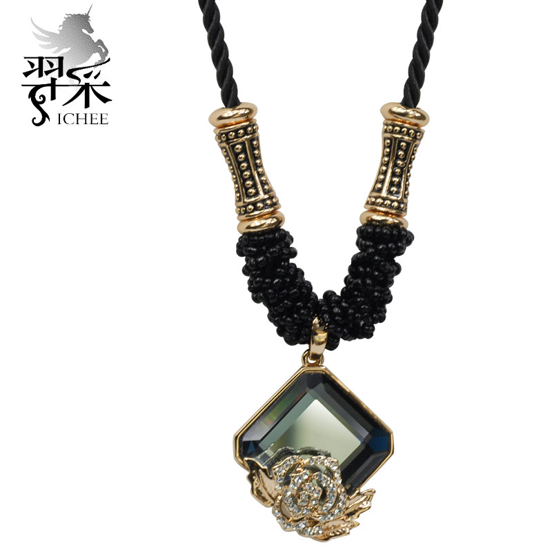 Yi mining the republic of korea fashion Jewelry gift Long section Accessories Decorative necklace crystal Retro Versatile sweater chainin the Accessories/Fashion Jewelry, Necklace  category - from Buy2taobao.com to provide professional Taobao agent buy service