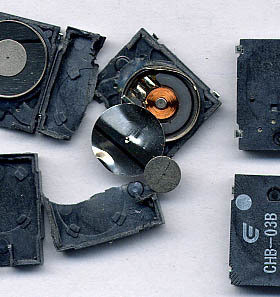 日本原装16欧姆微型喇叭CHB-03B-04 14x 11x3mm