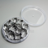 12 кусочков нержавеющего геометрического печенья