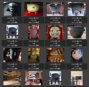 青铜铸鼎图片 古代编钟 古典青铜器 文物古董素材图片图库