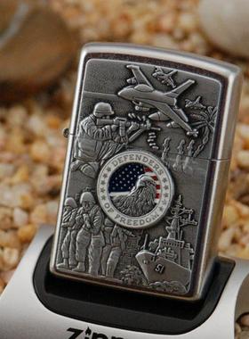 ZIPPO原装正品打火机 部队战争24457 美国军队象征 专柜正版ZP