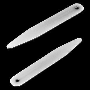 斯巴达 经典金属不锈钢 银色/黑色 男士衬衫 领插角领撑片领插片