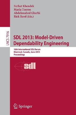 【预订】SDL 2013: Model Driven Dependability...