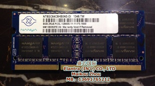 1600 PC3 nanya 笔记本内存条 DDR3 12800S 标压1.5V 南亚