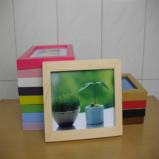 正方形摆台相框756810寸12寸挂墙实木14寸16寸18寸20寸24寸带卡纸