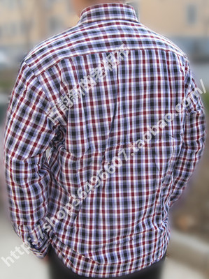 优质老粗布加绒加厚尖领长袖衬衫