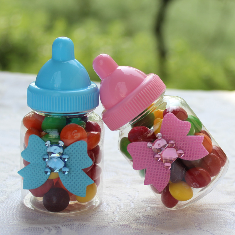 小奶瓶喜糖盒喜蛋盒宝宝出生满月百天周岁生日奶瓶糖盒结婚喜糖盒