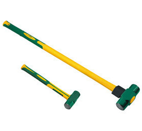 威力狮 10LB玻璃纤维柄八角锤 TPR包塑柄石工锤 0335F