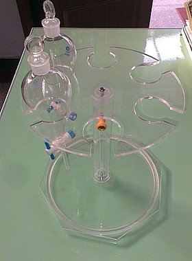 升降圆盘分液漏斗架125ml 250ml 500ml 1L6孔 4孔 漏斗架 可订做