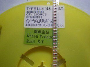 贴片开关二极管ST(先科) 1N4148 LL34封装 2500只一盘45块