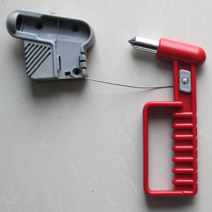 Wire rope safety hammer Multi-functional escape hammer Bus car safety hammer Bus anti-theft safety hammer Emergency