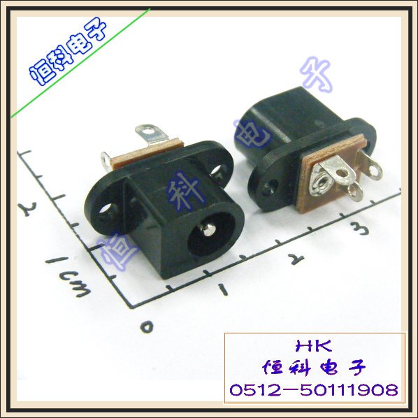 带安装孔DC插座 2.1 电源插座 线路板插座   直流插座 20起订