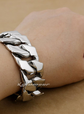 时尚男款316li不锈钢霸气手链