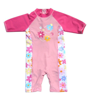 女孩儿童泳衣大中小女童防晒紫外线连体保暖游泳衣泡温泉 包邮