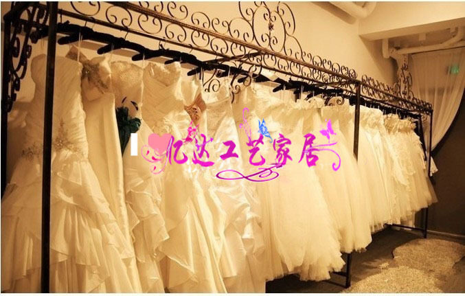 铁艺展示架婚纱店