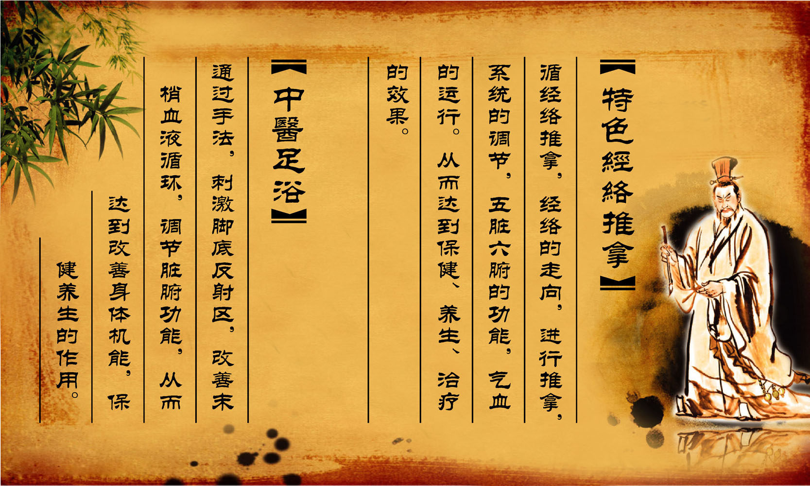639海报印制海报展板素材20中医足浴经络推拿功效作用