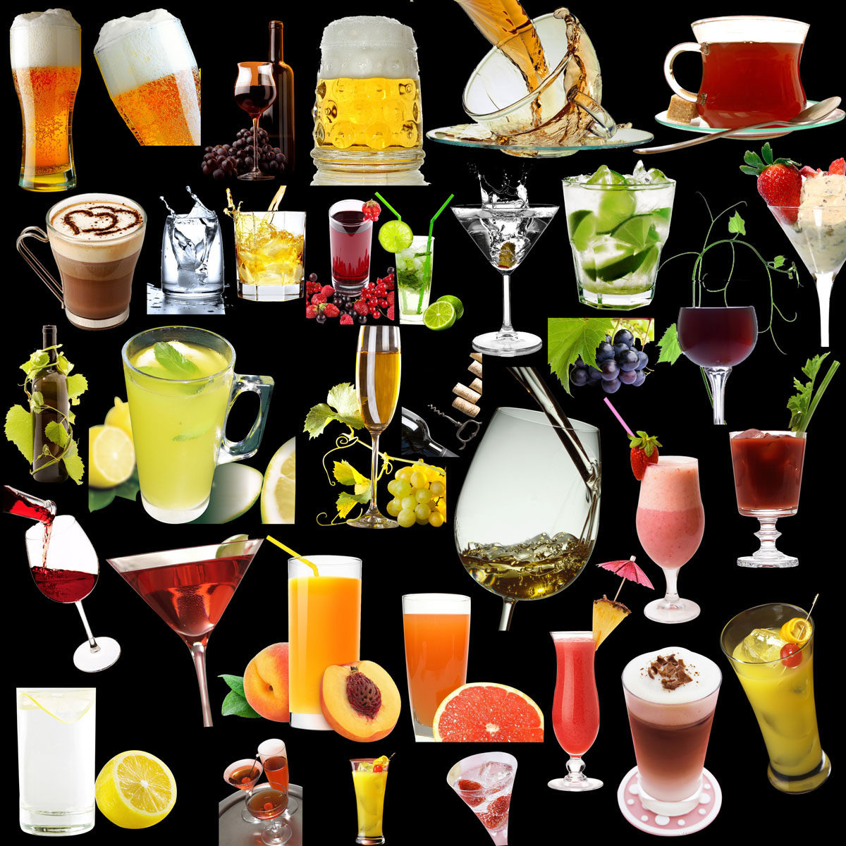 617海报印制海报展板素材642水吧各种各样饮料图(2)