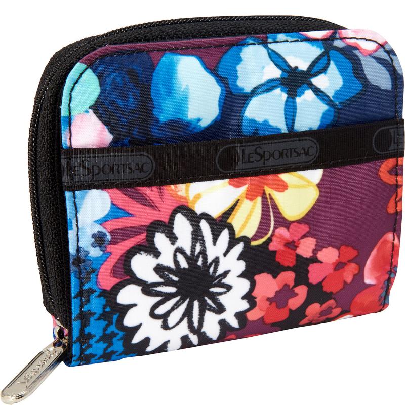 美国直邮 LeSportsac CT39-131238女士拉链彩色印花钱包