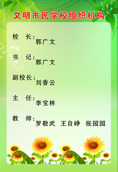 612海报印制海报展板素材569文明市民学校组织机构图