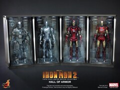 再版 HotToys 1/6 钢铁侠 格纳库 展示盒套装 DS001A  现货