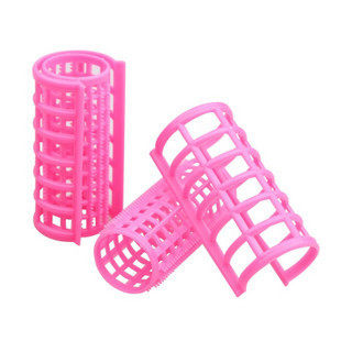 塑料子母卷发筒 梨花头发卷大花卷卷发器卷发棒直径3cm一包10个