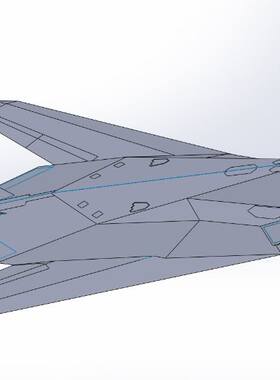 F-117 夜莺战斗机 飞机 飞行器 三维模型 图纸