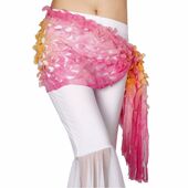 2022新款 两用 肚皮舞腰链臀巾 围巾 肚皮舞烧花梦幻方巾 飞魅