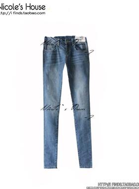 U家 弹力 小脚 修身 牛仔裤