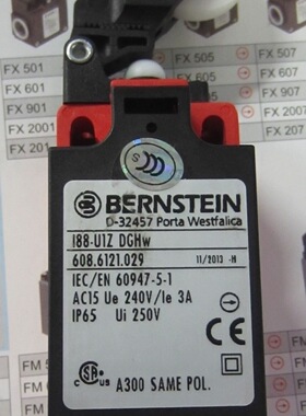 608.6121.029原装I88-U1Z DGHw缓动全新BERNSTEIN限位开关