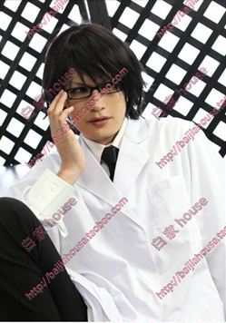 cosplay假发黑色翻翘短发无头骑士异闻录 岸谷新罗 叛逆的鲁路修