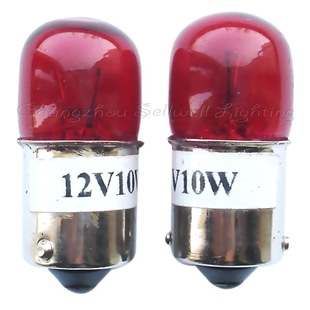 赛远电光源 汽车灯泡 12v 10w ba15s t16x36 红色 b106 高品质