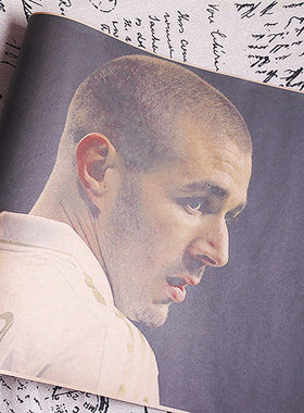 本泽马海报Benzema 皇马队球星海报 足球酒吧挂画定制