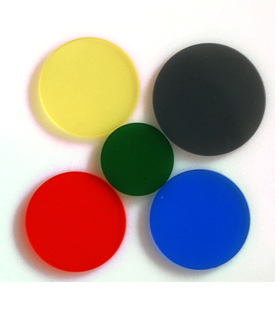 有色玻璃 蓝色滤光片 带通滤光片QB5,滤光片直径16mm