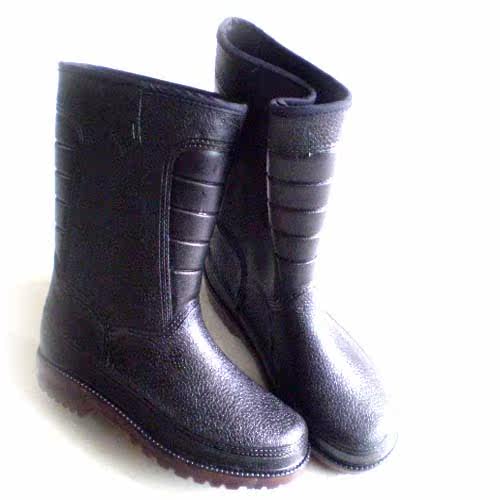 Chaussures - bottes caoutchouc homme pour hiver - semelle tendon - Ref 971653 Image 1